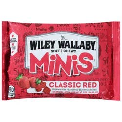 Wiley Wallaby Classic Red Strawberry Flavored Licorice Bites Minis 2 oz