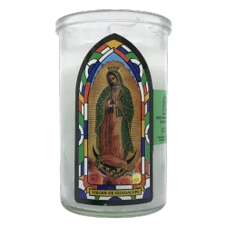 NON BRAND Eternalux Novena Candle 4" White "Virgen De Guadalupe"