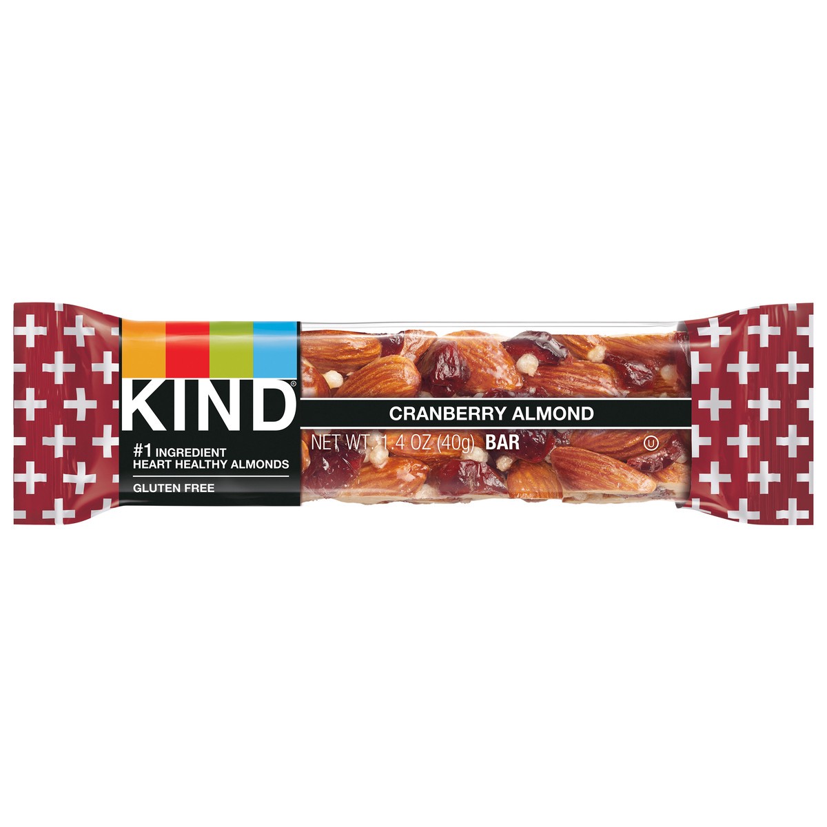 slide 1 of 6, KIND Healthy Snack Bar, Cranberry Almond, 5g Protein, Gluten Free Bars, 1.4 OZ, 1 Count, 1.4 oz
