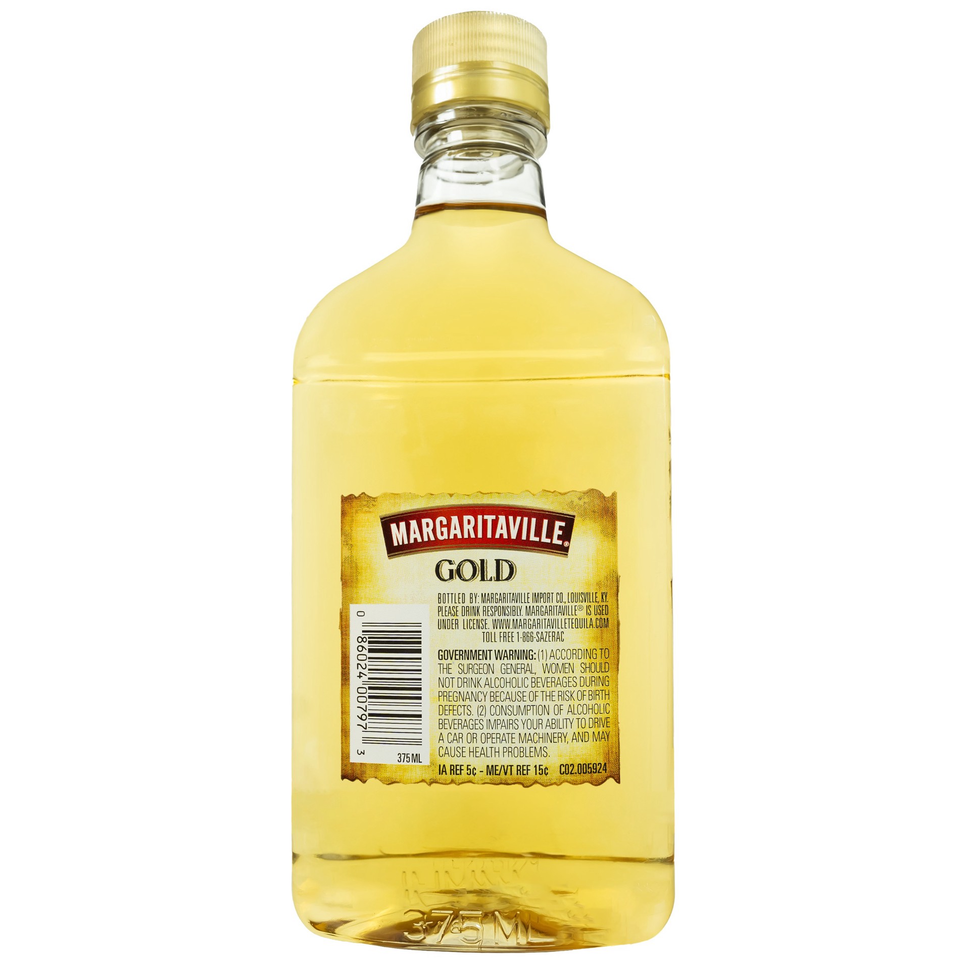 slide 2 of 2, Margaritaville Gold Tequila 375ml 80 Proof, 375 ml