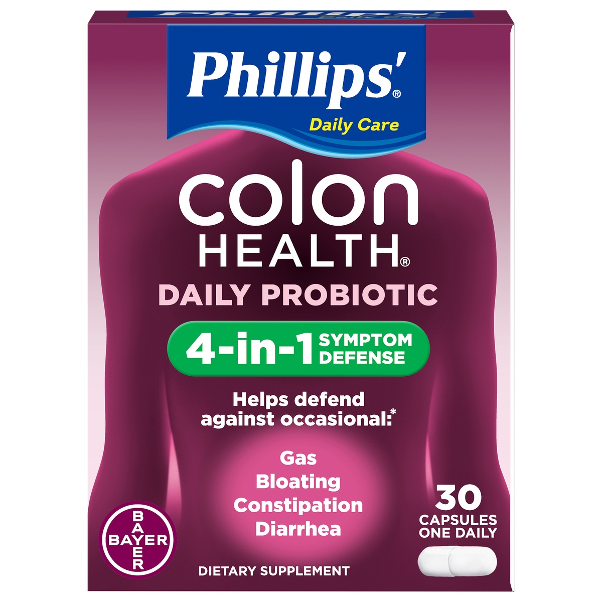 slide 1 of 5, Phillips' Probiotic Colon Health Digestive Health Daily Supplement Capsules - 30ct, 30 ct