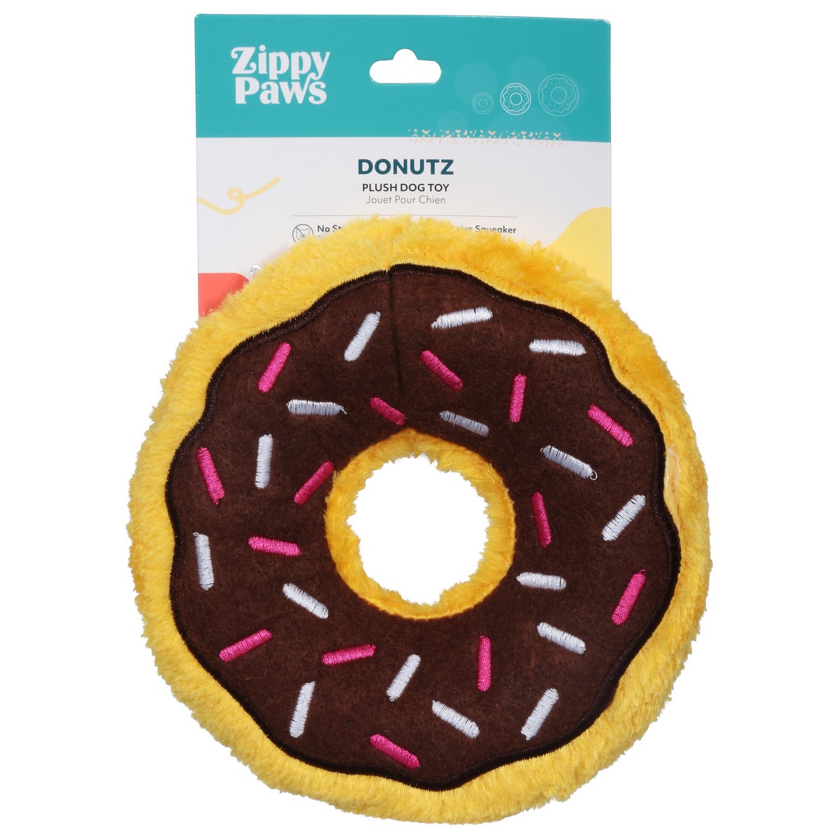 slide 2 of 13, Zippy Paws Donutz Plush Dog Toy 1 ea, 1 ct