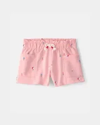 Carter's Toddler Girl Ice Cream French Terry Shorts - Pink - 4T
