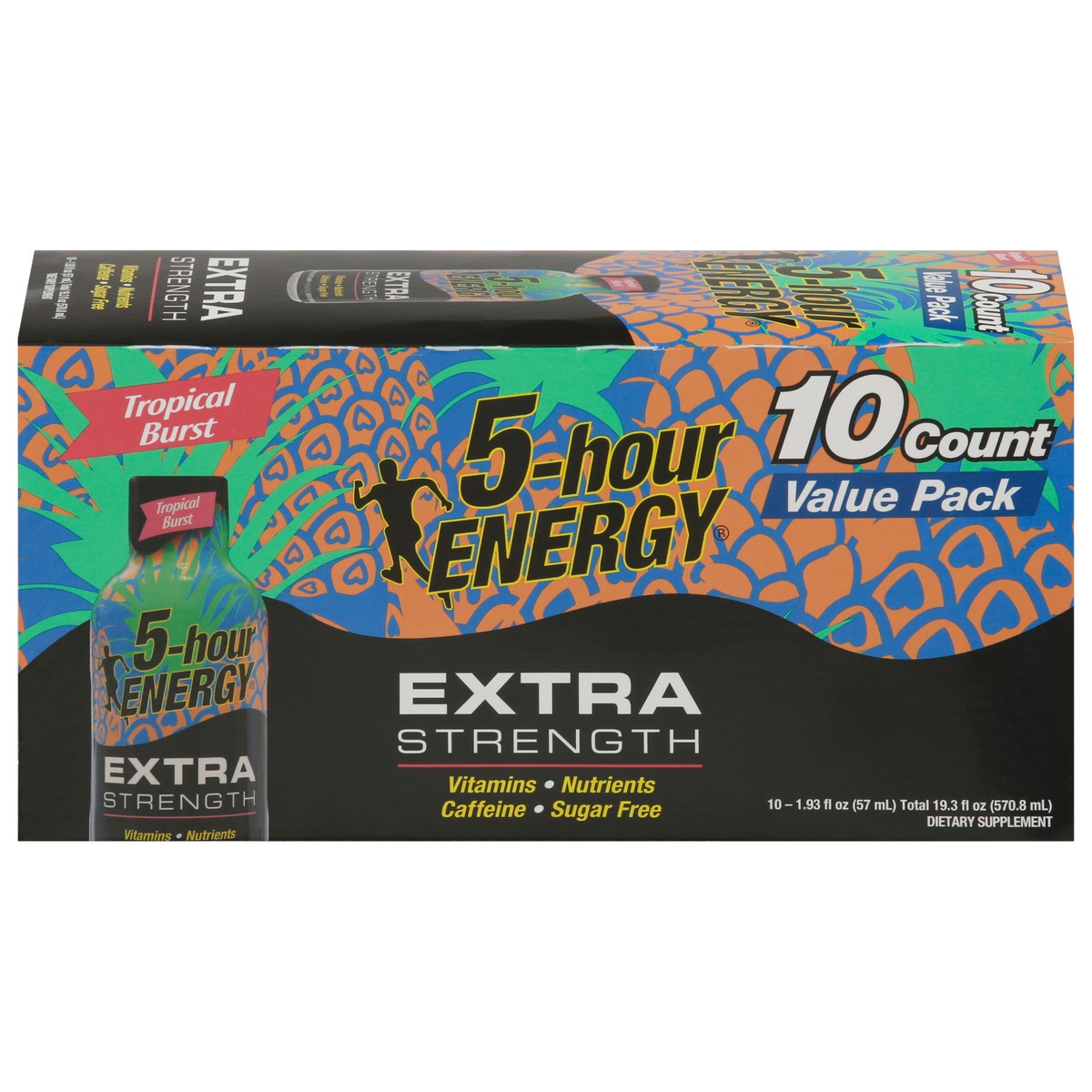 slide 1 of 9, 5-Hour Energy Extra Strength Tropical Burst Energy Drink Value Pack - 10 ct, 10 ct