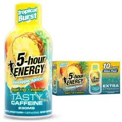 5-hour ENERGY Extra Strength Tropical Burst, 10 Pack, 1.93 oz