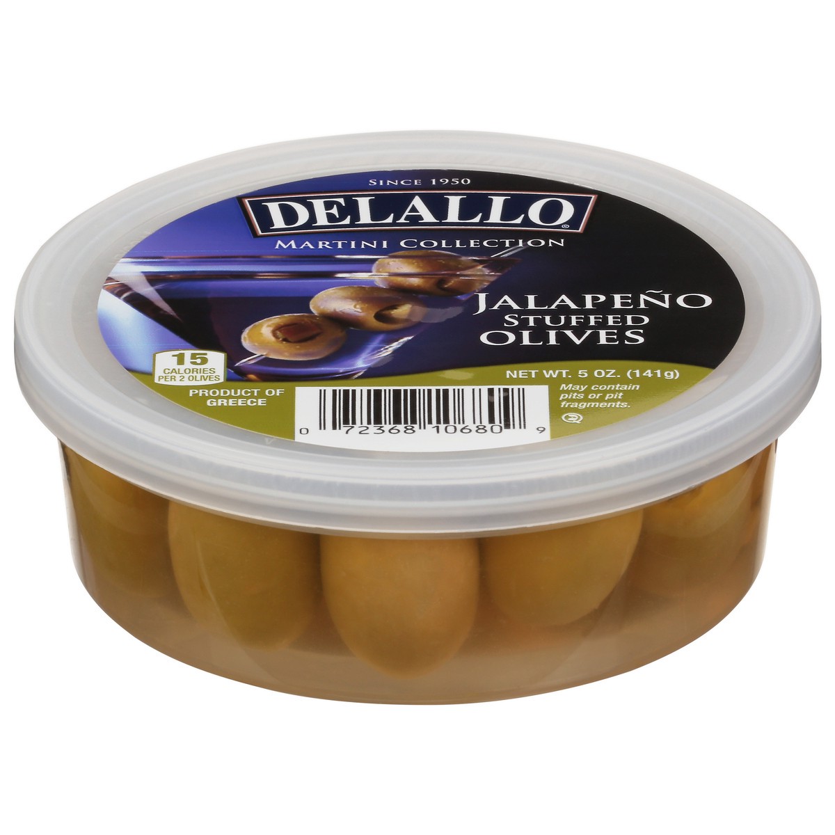 slide 8 of 12, DeLallo Jalapeno Stuffed Olives 5 oz, 5 oz