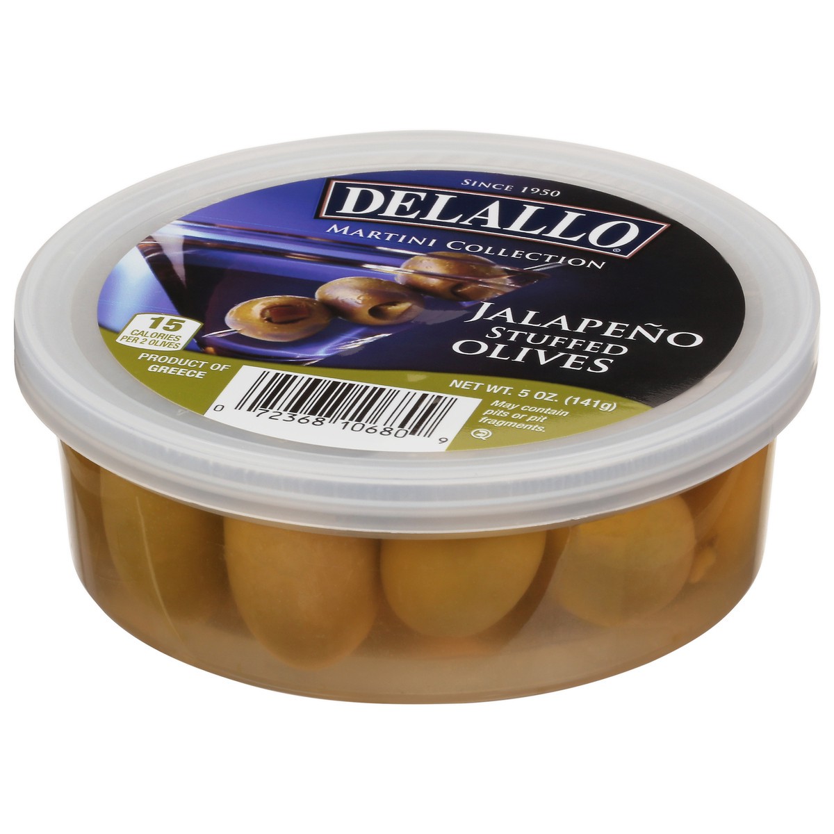 slide 12 of 12, DeLallo Jalapeno Stuffed Olives 5 oz, 5 oz