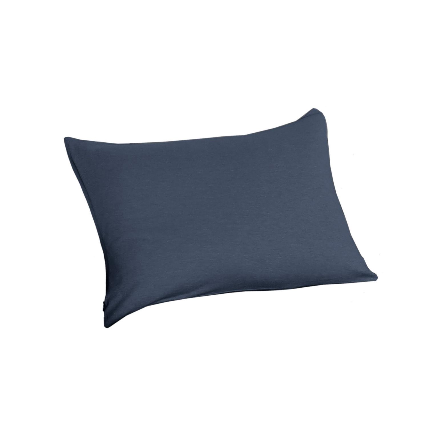 slide 1 of 4, Havenstay Travel Pillow Cover Jersey Navy, 20 x 14