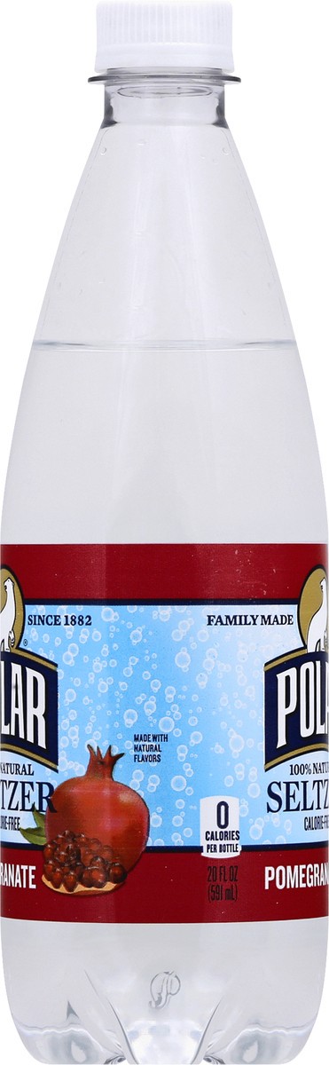 slide 8 of 10, Polar Seltzer, 100% Natural, Pomegranate - 20 oz, 20 oz