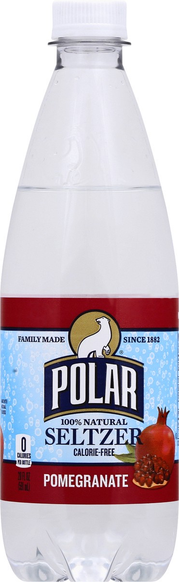 slide 2 of 10, Polar Seltzer, 100% Natural, Pomegranate - 20 oz, 20 oz