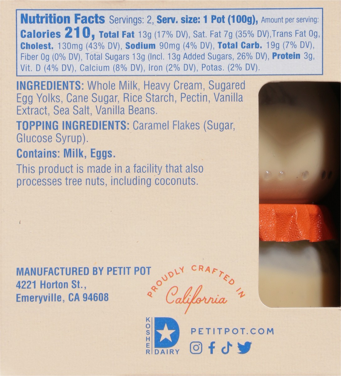 slide 3 of 9, Petit Pot Creme Brulee 2 - 3.5 oz Pots, 7 oz