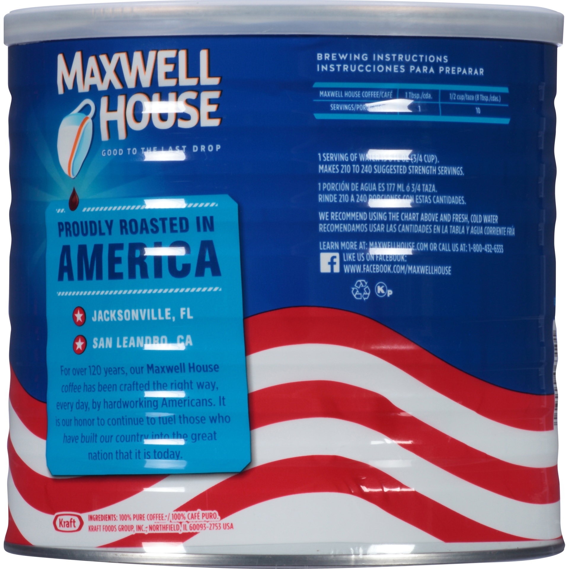 slide 4 of 5, Maxwell House Original Roast Coffee Medium, 30.6 oz