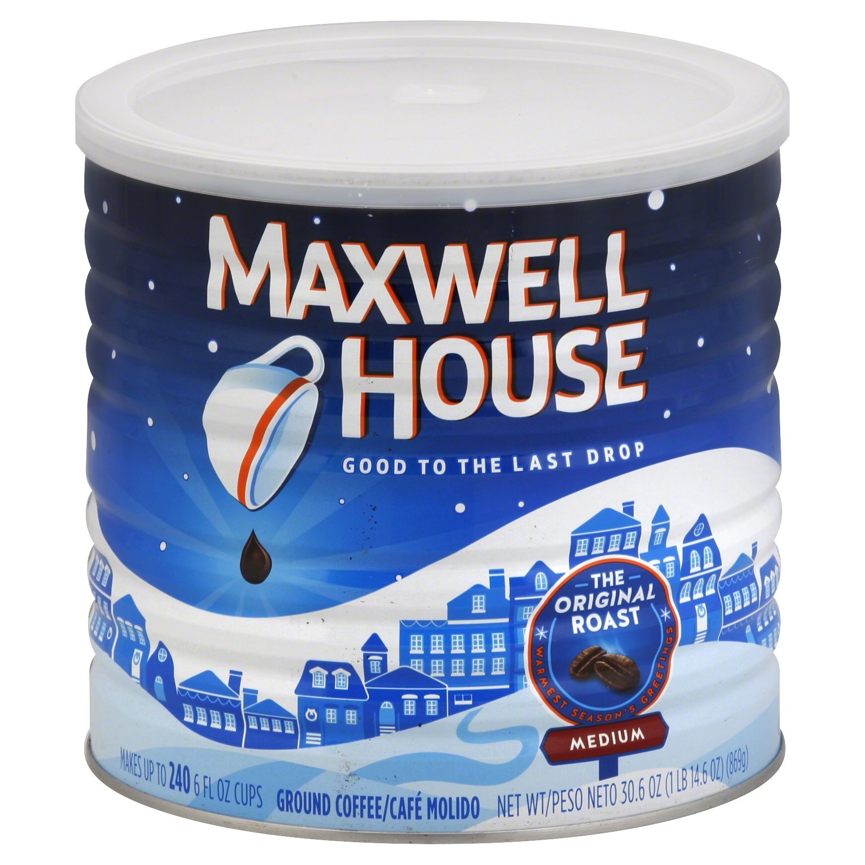 slide 1 of 5, Maxwell House Original Roast Coffee Medium, 30.6 oz