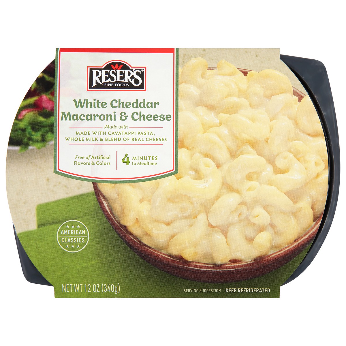slide 10 of 10, Reser's Macaroni & Cheese, White Cheddar, 12 oz