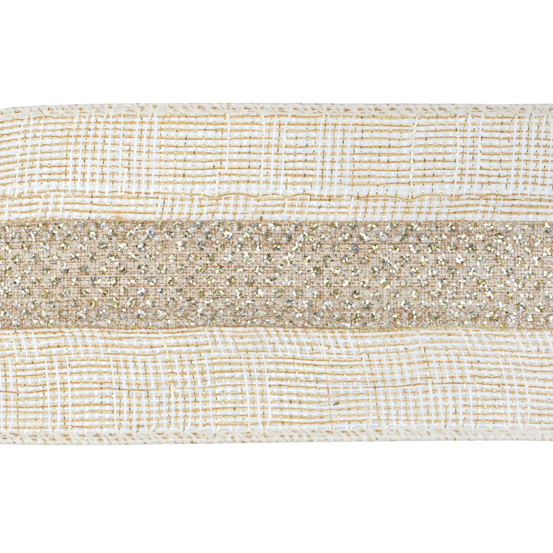 slide 2 of 3, 2.5" X 3yd. Metallic Linen Wired Ribbon By Celebrate It Classic, 2.5 in x 3 yd