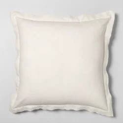 26"x26" Cotton & Linen Blend Euro Pillow Cream - Hearth & Hand with Magnolia