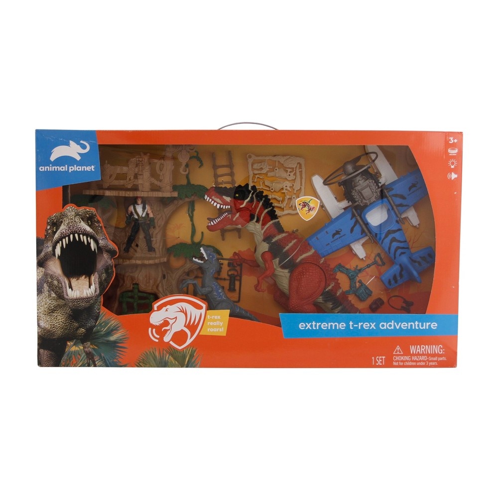 slide 3 of 4, Animal Planet Extreme T-Rex Adventure Playset, 1 ct