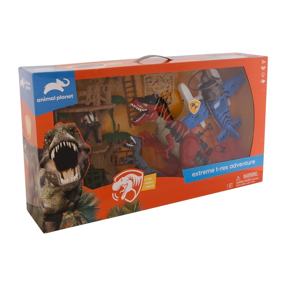 slide 4 of 4, Animal Planet Extreme T-Rex Adventure Playset, 1 ct