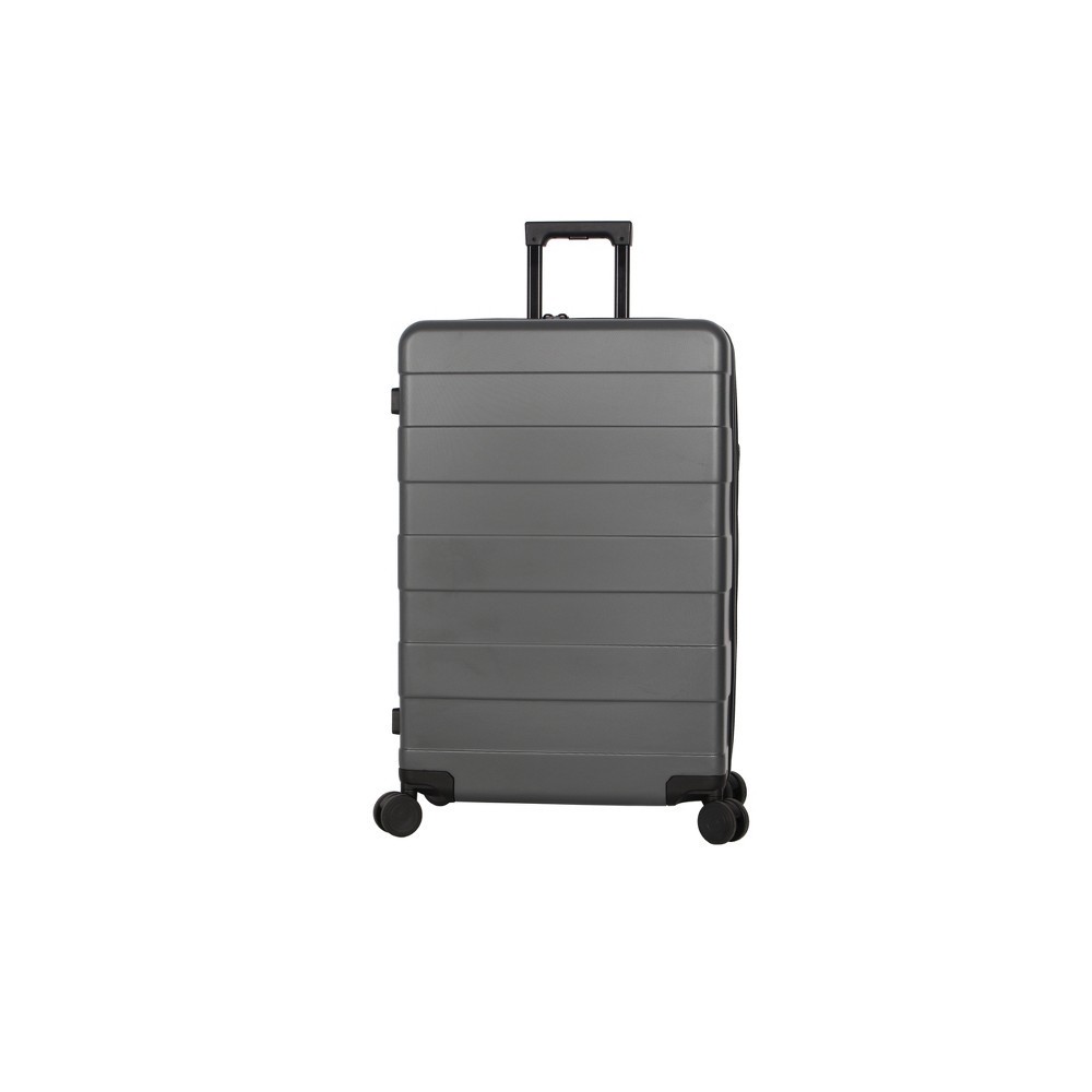 Hardside Large Checked Spinner Suitcase Heather Gray Made By Design 1 ct Shipt