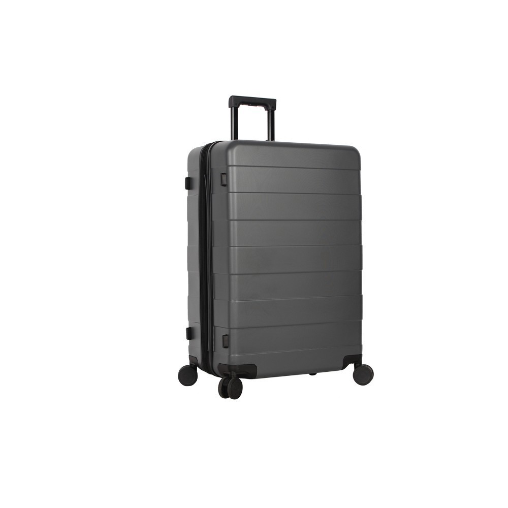 Hardside Large Checked Spinner Suitcase Heather Gray Made By Design 1