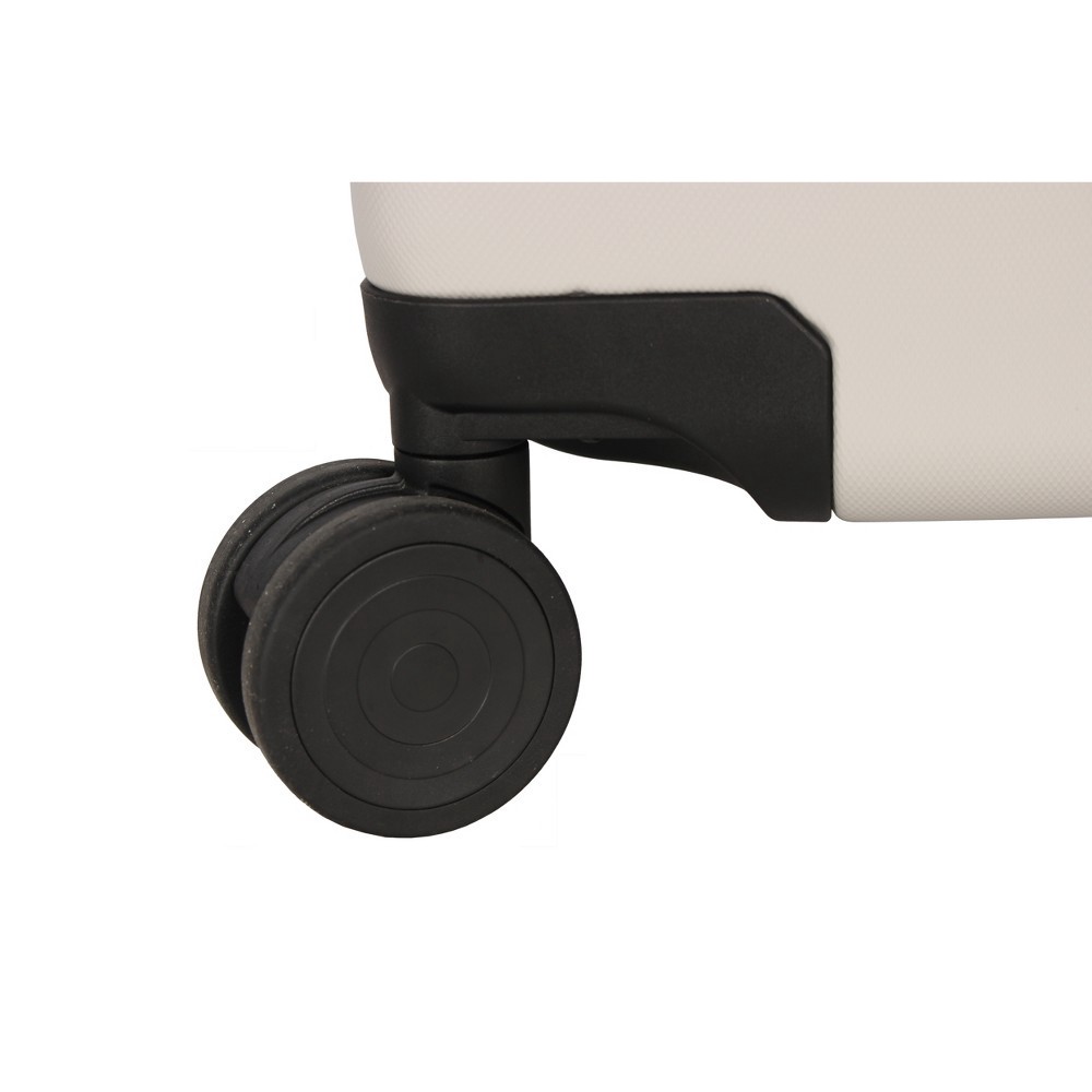 slide 4 of 11, Hardside Large Checked Spinner Suitcase Tan - Made By Design, 1 ct