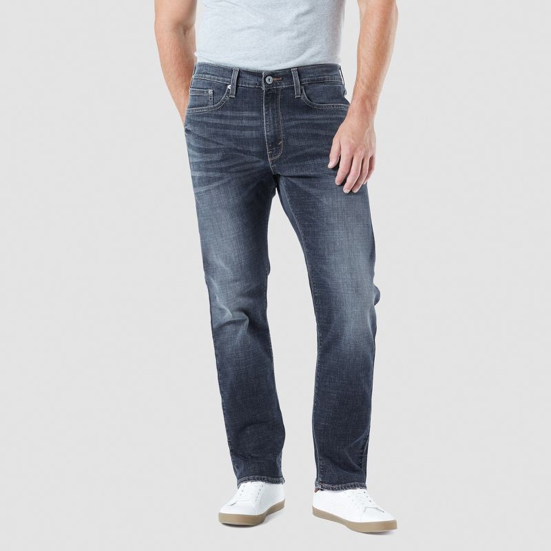 slide 1 of 3, DENIZEN from Levi's DENIZEN® from Levi's® Men's 232™ Slim Straight Fit Jeans - Slater 32x30: Heavyweight Denim, Low Rise, Stretch Fabric, 1 ct