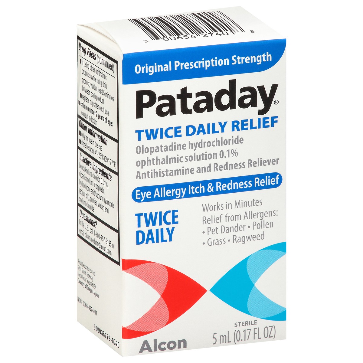 slide 2 of 9, Pataday Twice Daily Relief 0.17 fl oz, 0.17 fl oz