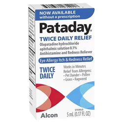 Pataday Twice Daily Eye Allergy Itch Relief Drops 5 mL