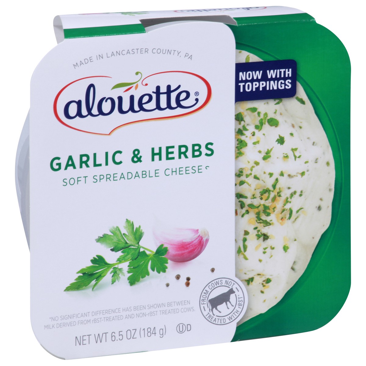 slide 2 of 9, Alouette Soft Garlic & Herbs Spreadable Cheese 6.5 oz, 6.5 oz