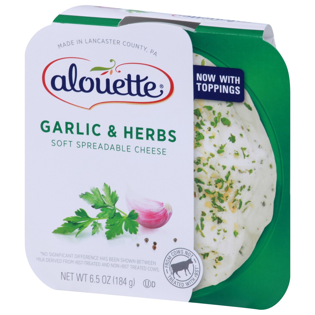 slide 3 of 9, Alouette Soft Garlic & Herbs Spreadable Cheese 6.5 oz, 6.5 oz