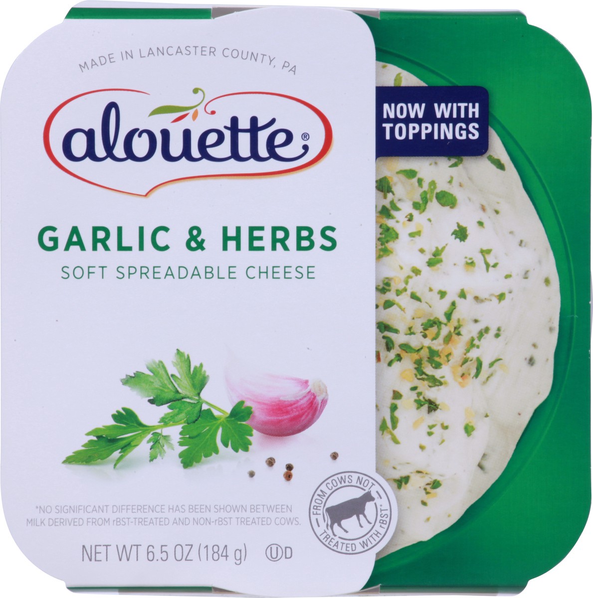 slide 6 of 9, Alouette Soft Garlic & Herbs Spreadable Cheese 6.5 oz, 6.5 oz