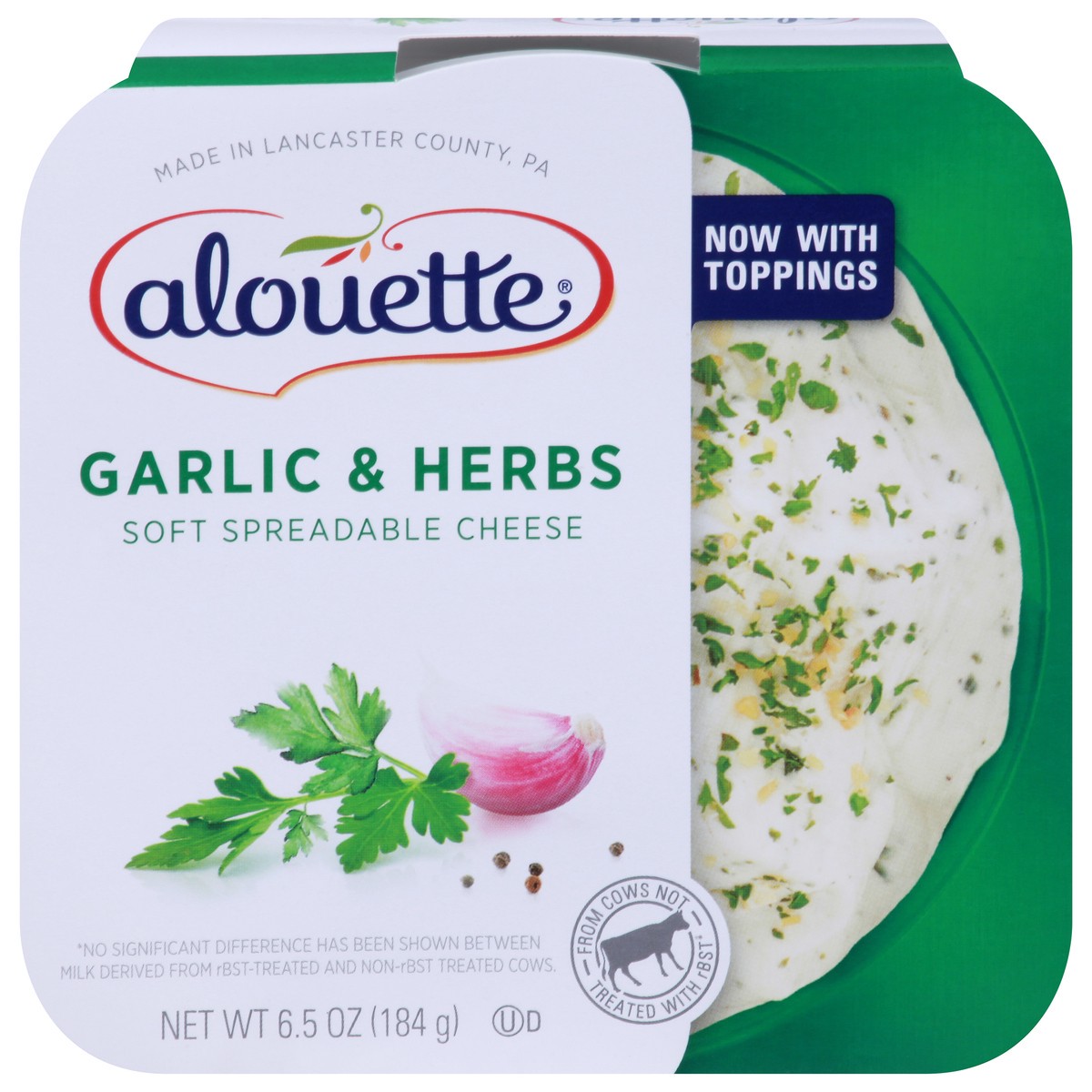 slide 1 of 9, Alouette Soft Garlic & Herbs Spreadable Cheese 6.5 oz, 6.5 oz