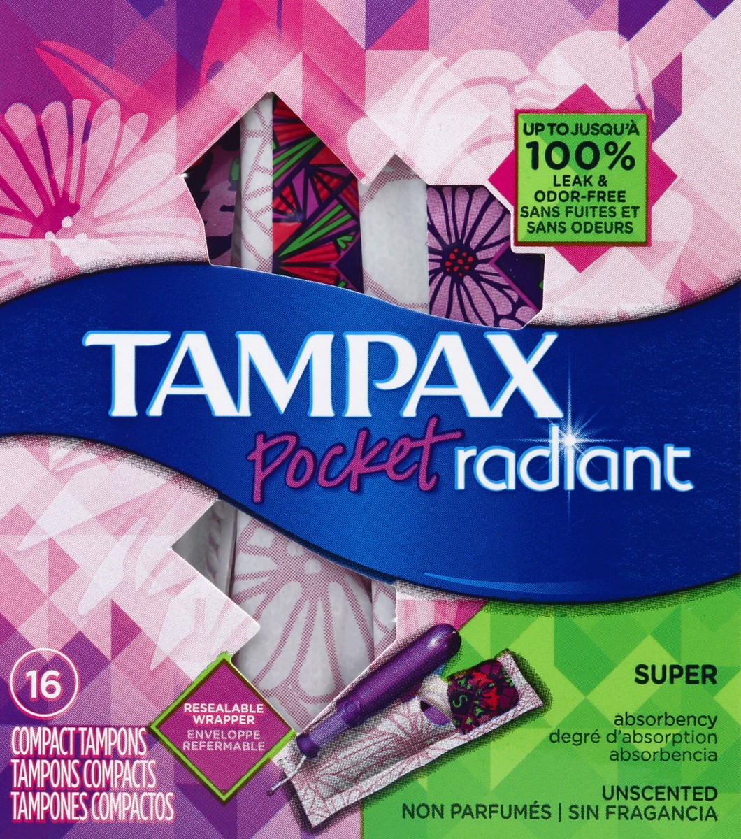 slide 1 of 5, Tampax Tampons 16 ea, 16 ct