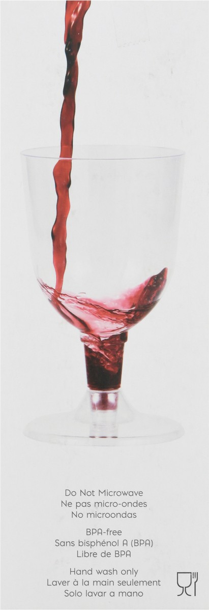 slide 5 of 9, Sensations Plastic 5 Ounce Wine Glasses 6 ea, 6 ct