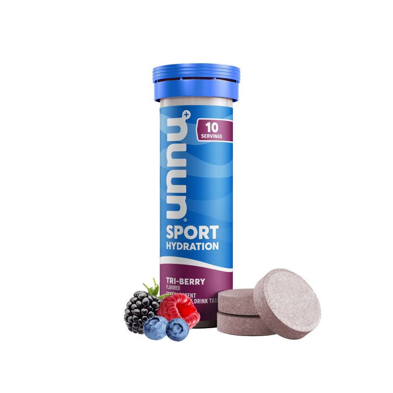 slide 1 of 6, nuun Hydration Sport Drink Vegan Tabs - Tri-Berry - 10ct: Sports Performance, Endurance Supplement, 10 ct