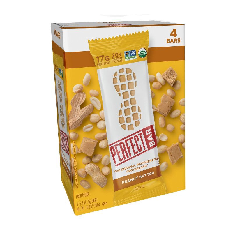 slide 10 of 16, Perfect Bar Peanut Butter Protein Bar - 10oz/4ct, 4 ct; 10 oz