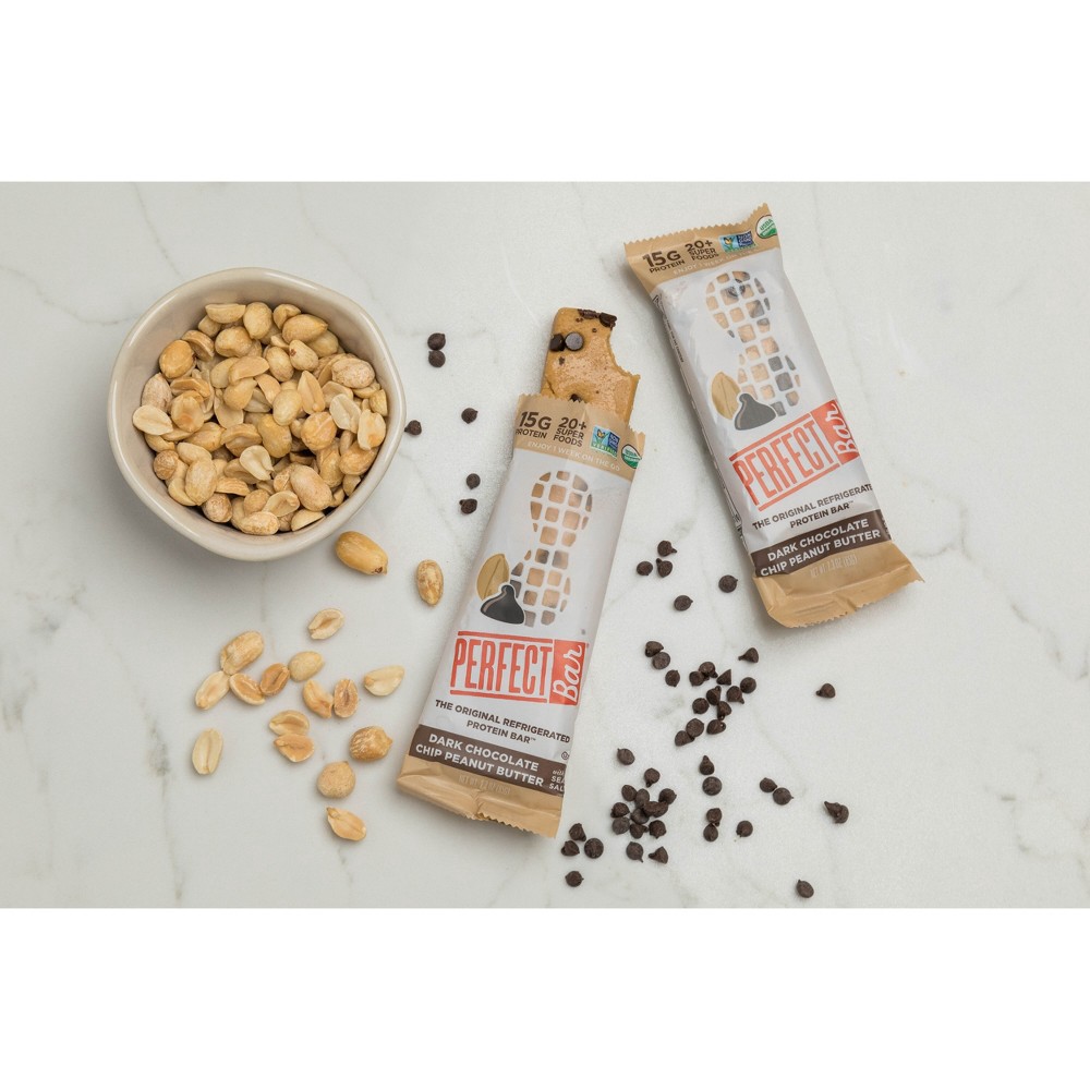 slide 5 of 10, Perfect Bar Dark Chocolate Chip Peanut Butter Bar, 4 ct; 2.3 oz