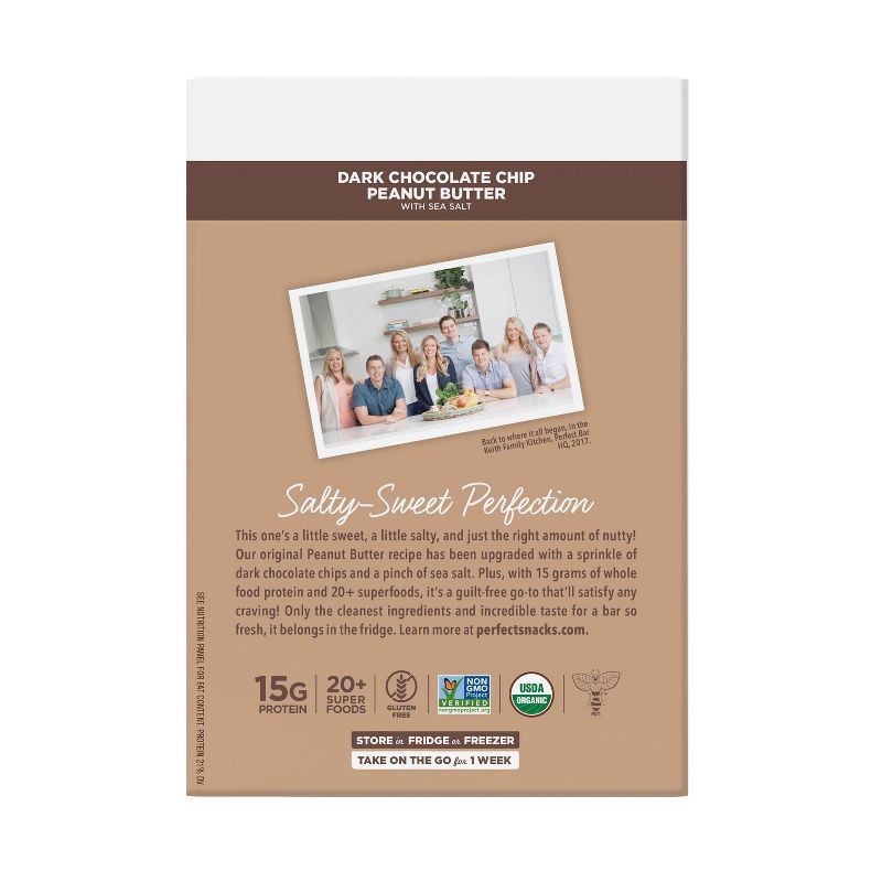 slide 12 of 21, Perfect Bar Dark Chocolate Chip Peanut Butter Protein Bar - 9.2oz/4ct, 4 ct; 9.2 oz