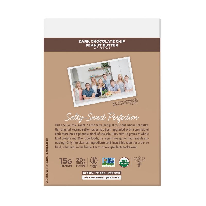 slide 19 of 21, Perfect Bar Dark Chocolate Chip Peanut Butter Protein Bar - 9.2oz/4ct, 4 ct; 9.2 oz