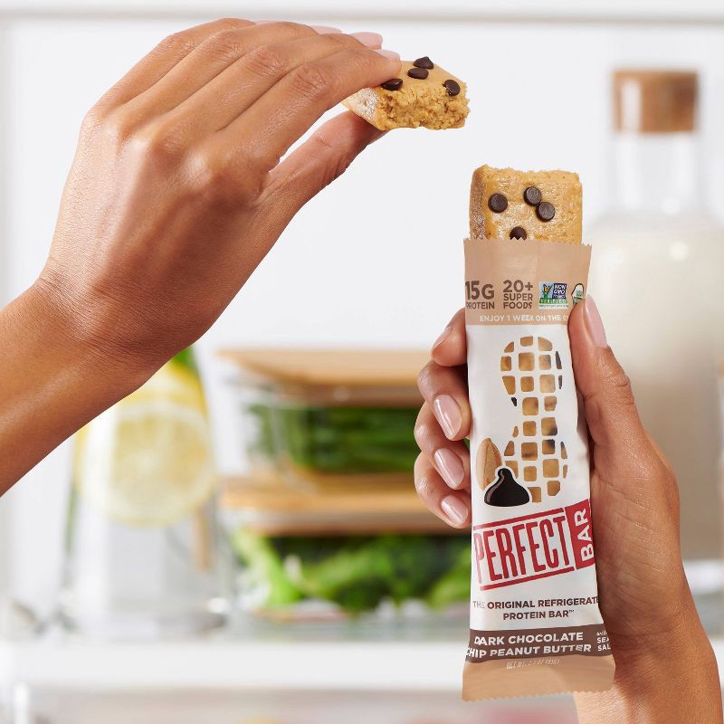 slide 6 of 21, Perfect Bar Dark Chocolate Chip Peanut Butter Protein Bar - 9.2oz/4ct, 4 ct; 9.2 oz