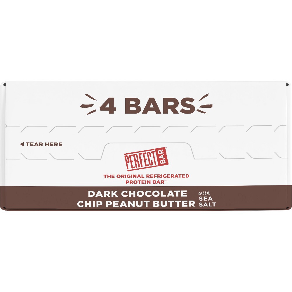 slide 10 of 10, Perfect Bar Dark Chocolate Chip Peanut Butter Bar, 4 ct; 2.3 oz