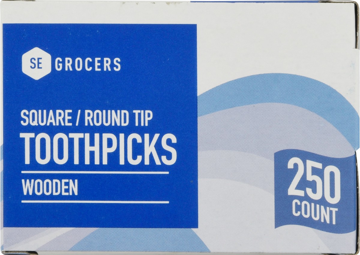 slide 9 of 12, SE Grocers Wooden Toothpicks, 250 ct