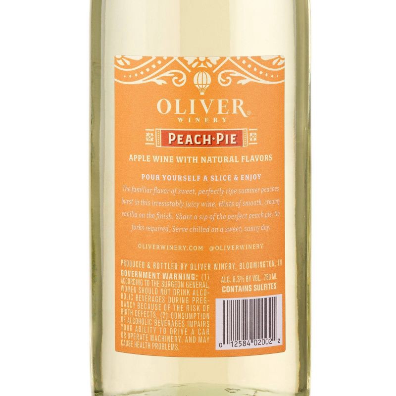 slide 6 of 7, Oliver Peach Pie -750ml Bottle, 750 ml