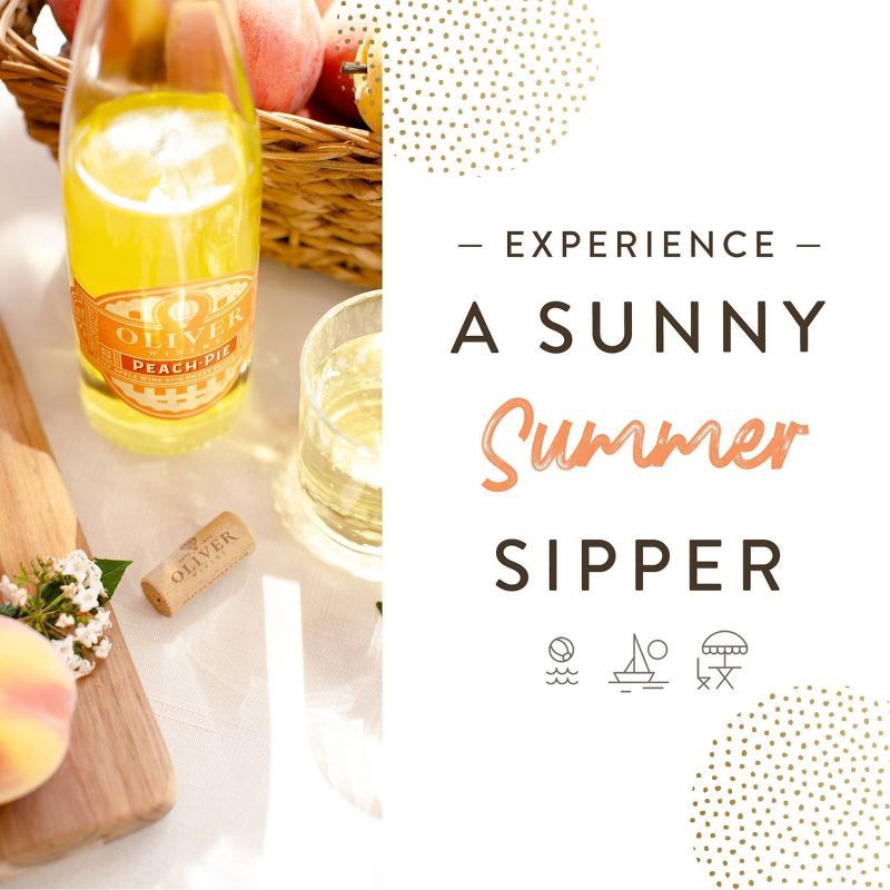 slide 7 of 7, Oliver Peach Pie -750ml Bottle, 750 ml