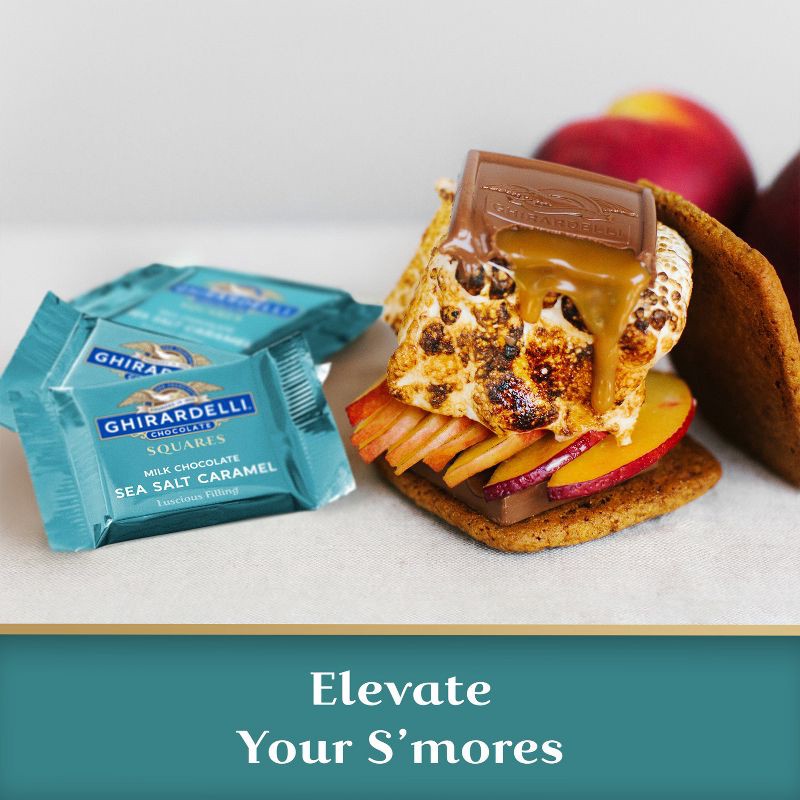 slide 4 of 7, GHIRARDELLI Milk Chocolate Sea Salt Caramel Candy SQUARES - 6.3oz, 6.3 oz