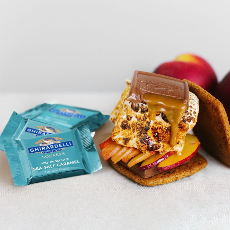 slide 6 of 7, GHIRARDELLI Milk Chocolate Sea Salt Caramel Candy SQUARES - 6.3oz, 6.3 oz