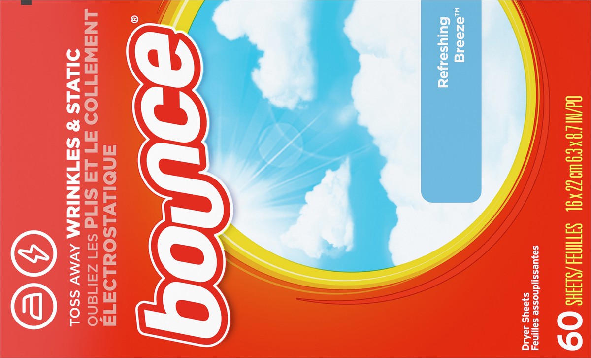 slide 3 of 6, Bounce Refresh Breeze, 60 ct