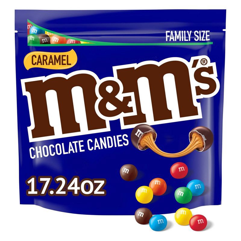 slide 1 of 7, M&M's Caramel Chocolate Candies - 17.24oz, 17.24 oz
