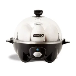 Dash 3-in-1 Everyday 7-Egg Cooker with Omelet Maker and Poaching - Black: Electric Egg Boiler, Hard Boiled &amp; Poaching
