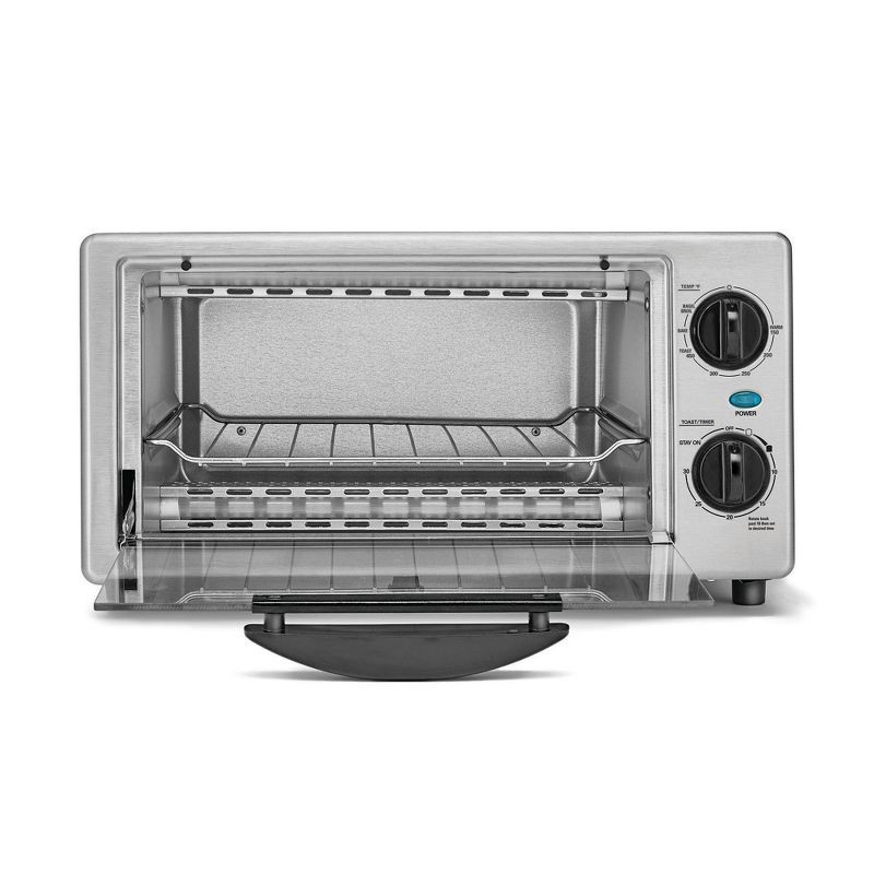 slide 2 of 4, KitchenSmith by Bella Toaster Oven - Stainless Steel: Countertop Small Toaster, 4-Slice, Adjustable Browning, Auto Shut-Off, 1 ct